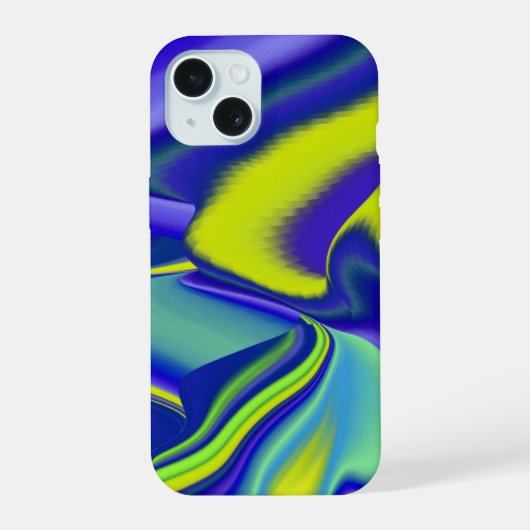 3D Abstrait en bleu vert violet (Verso)
