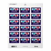 3D-Adresetiketten Etiket (Full Sheet)