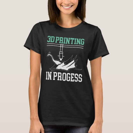 3D-afdrukken in uitvoering, extra 3D-productie T-shirt (Voorkant)