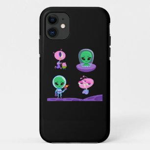 3D Alien Character Design iPhone 11 Hoesje