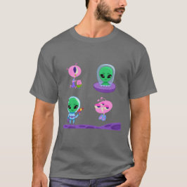 3D Alien Character Design T-shirt