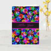 3D allemand fleurit le blanc de carte (Fleur jaune)