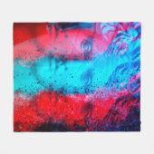 3d anaglyph effect. Covid-mutanten. David Apollo. Fleece Deken (Voorkant (Horizontaal))