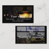 3D animatie en modellering Visitekaartje (Voorkant / Achterkant)