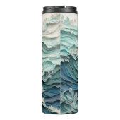 3D Anker Zee Waves Art Thermosbeker (Achterkant)