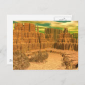 3d art canyon casting briefkaart (Voorkant / Achterkant)