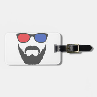 3D baard Bagagelabel