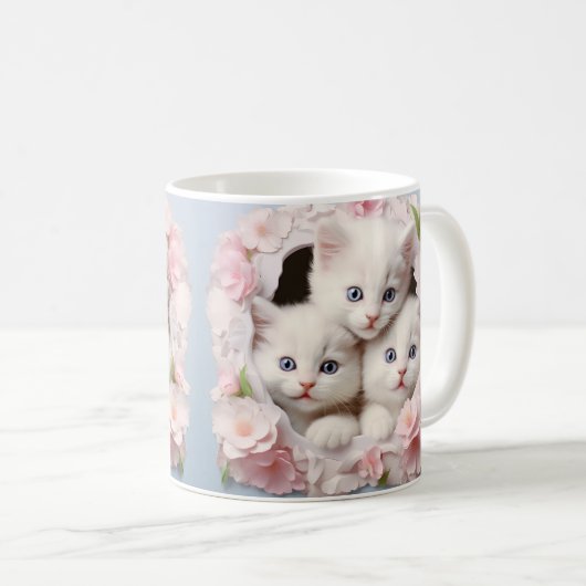 3D baby kitten mok wrap (Voorkant rechts)