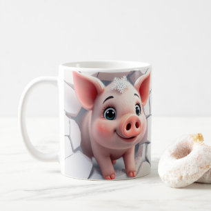 3D Baby Varken mok Wrap, 3D mok Wrap ontwerp