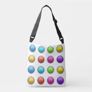 3D Balls Buttonnen Grappige Joke Trick Meisje Vrou Crossbody Tas