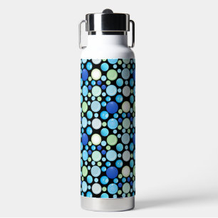 3D Balls Pattern.01.b Black BG Waterfles