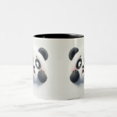 3D Bang Panda Beer Funny Animals Tweekleurige Koffiemok (Center)