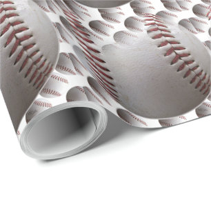 3D Baseballen Cadeaupapier