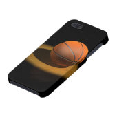 3d Basketball in Spotlight iPhone 5 Hoesje (Onderkant)