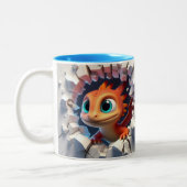 3D Bébé mignon Dragon Hot cacao Café Animaux Mug (Gauche)