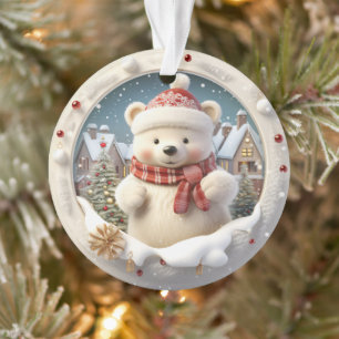 3D Beer kerstversiering Ornament