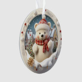 3D Beer kerstversiering Ornament (voorkant)