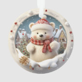 3D Beer kerstversiering Ornament (achterkant)
