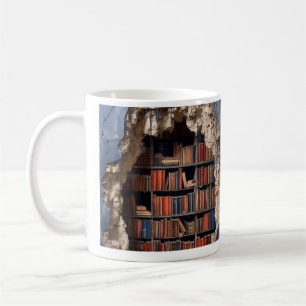 3D bibliotheek mok koffie verjaardag cadeaus 
