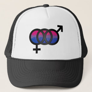 3D Bisexual Symbool Trucker Pet