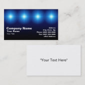 3D Blauw licht Visitekaartje (Voorkant / Achterkant)