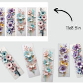 3D Bloemen Bloemen Bloemen DIY Bladwijzer
