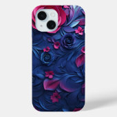 3D Bloemen Textuur Telefoonhoesje Case-Mate iPhone Case (Achterkant)