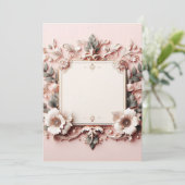 3D-bloemenframe Kaart (Staand voorkant)