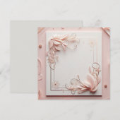 3D-bloemframe Kaart (Voorkant / Achterkant)