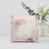 3D-bloemframe Kaart (Staand voorkant)