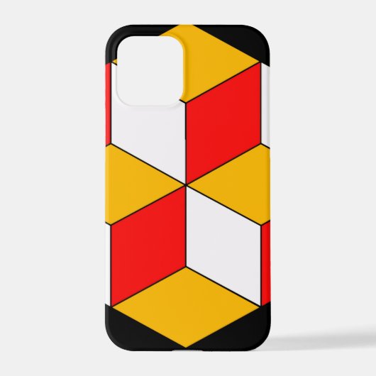 3d blokjes iPhone hoesje (Achterkant)