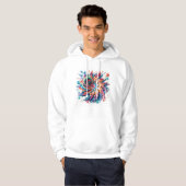 3D borduurontwerp Hoodie (Voorkant volledig)