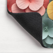 3D Bright Floral Muismat (Hoek)