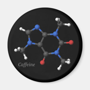 3D Caffeine Molecular Model Magnet Magneet