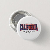 3D Californië Ronde Button 3,2 Cm (Voorkant /achterkant)