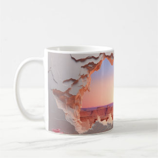 3D Canyon bij Dusk ontwerp Koffiemok