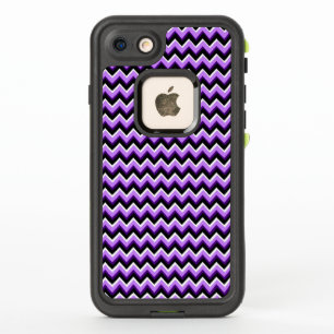 3D Chevron in Purples en Black