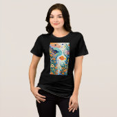 3D,Children's graffiti Tri-Blend Shirt (Voorkant volledig)