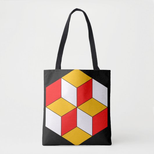 3d cubes draagtas (Voorkant)