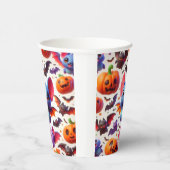 3D cute bats halloween Papieren Bekers (Rechts)