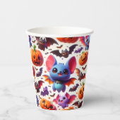 3D cute bats halloween Papieren Bekers (Voorkant)