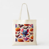 3D cute bats halloween Tote Bag (Achterkant)