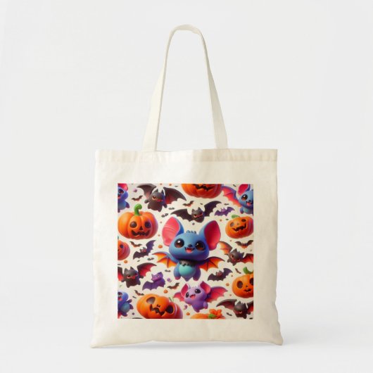 3D cute bats halloween Tote Bag (Voorkant)