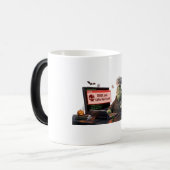 3D Cute Zombie Programmer Chef - Error 666 Coffee Magische Mok (Voorkant links)