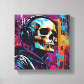 3D Cyberpunk-canvas Canvas Afdruk (Voorkant)