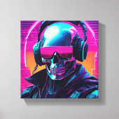 3D Cyberpunk-canvas Canvas Afdruk (Voorkant)
