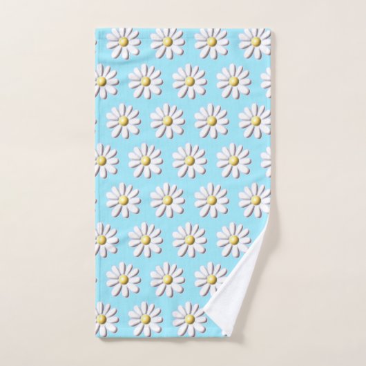 3D Daisy Flower Bad Handdoek (Handdoek)