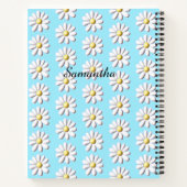 3D Daisy Flower Notitieboek (Achterkant)
