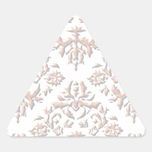 3D-Damasmaskers Driehoek Sticker (Voorkant)