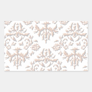 3D-Damasmaskers Rechthoekige Sticker